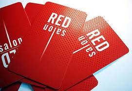 کارت ویزیت قرمز
